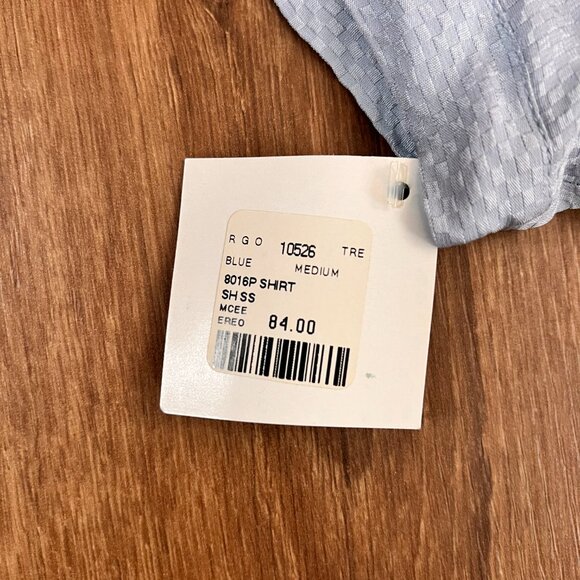 NEW Treesha Silk Sleep Shirt Blue Loungewear Sz M - Picture 6 of 12